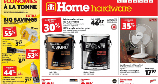 Circulaire Home Hardware du 16 juillet au 22 juillet 2020