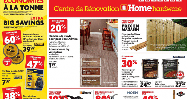 Circulaire Home Hardware du 23 juillet au 29 juillet 2020