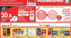 Circulaire Pharmaprix du 25 juillet au 30 juillet 2020