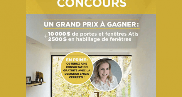 Gagnez 10 000 $ de portes et fenêtres + 2 500 $ en habillage