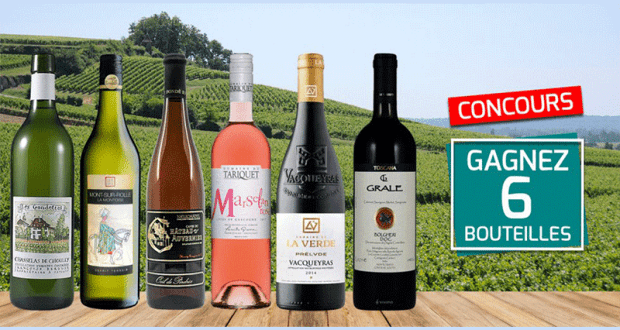 Gagnez un délicieux coffret de 6 bouteilles de vin