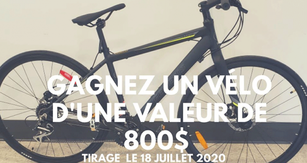 Gagnez un Vélo d'une valeur de 800$