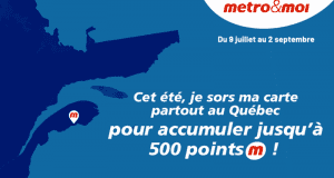 Obtenez 100 points pour chaque nouveau magasin Metro visité