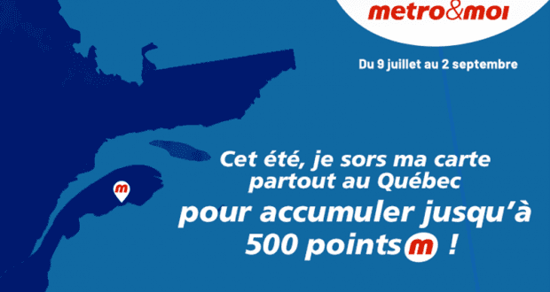 Obtenez 100 points pour chaque nouveau magasin Metro visité