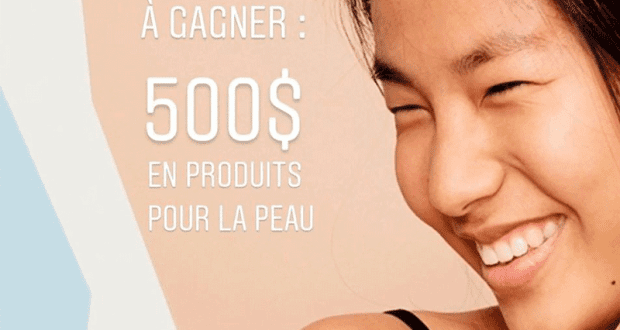 Produits pour la peau d'une valeur de 500$