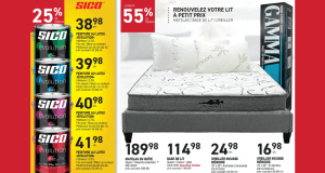 Rabais de 55% sur Matelas en Boîte Queen - Base de Lit Queen Grise