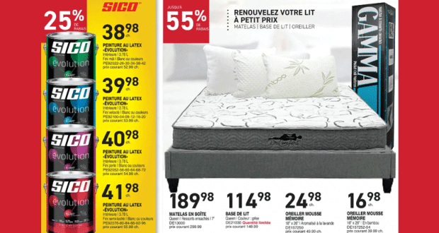 Rabais de 55% sur Matelas en Boîte Queen - Base de Lit Queen Grise