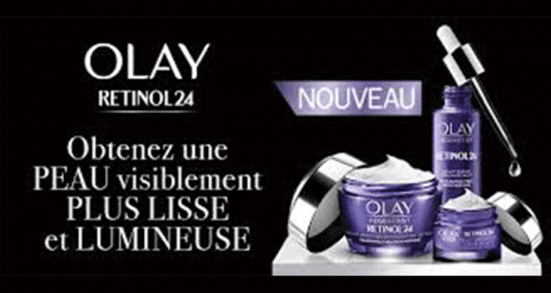 Échantillons gratuits des soins Olay Retinol24