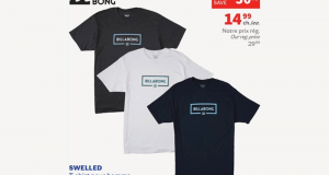 50% de rabais sur SWELLED T-shirt pour homme BILLA BONG