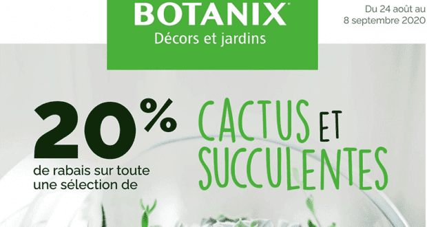 Circulaire Botanix du 24 août au 8 septembre 2020