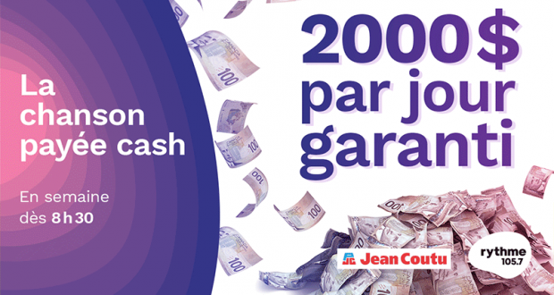 Gagnez 2000 $ par jour GARANTI avec Jean Coutu