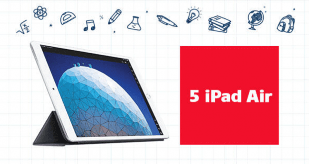 Gagnez 5 iPad Air de 10.5 po 256Go et 5 étuis protecteurs