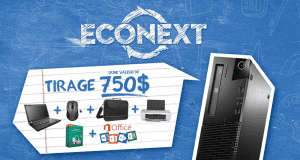 Gagnez un ensemble ordinateur portable d'une valeur de 750$