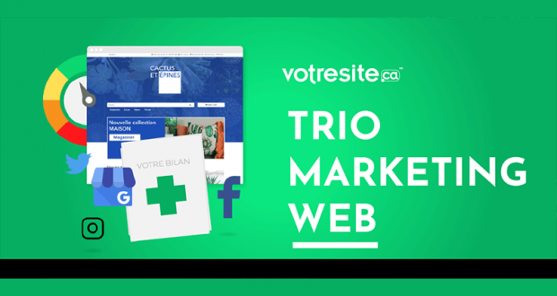Gagnez un trio marketing web de chez votresite.ca