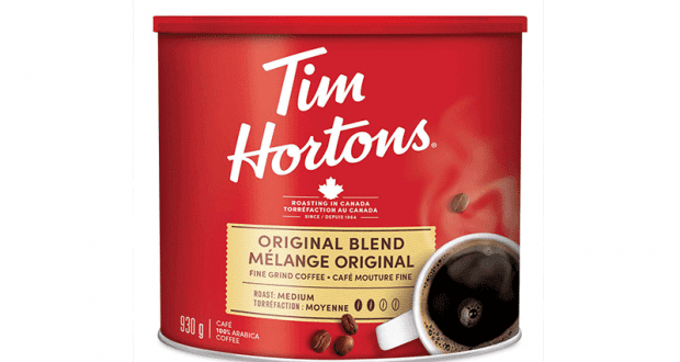 Rabais de 3.02$ sur Café à mouture fine Tim Hortons