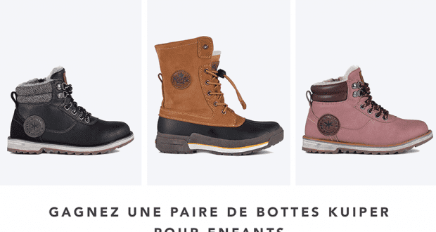 Une paire de botte pour enfants de la marque Kuiper