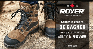 Une paire de bottes de sécurité AGILITY par ROYER