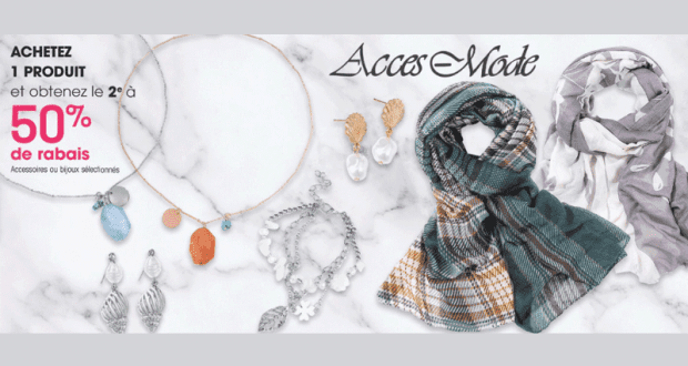 50% de rabais ACCES-MODE Accessoires ou bijoux