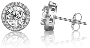 Boucles d’oreilles or blanc avec diamant à 12.99$ au lieu de 24.99$