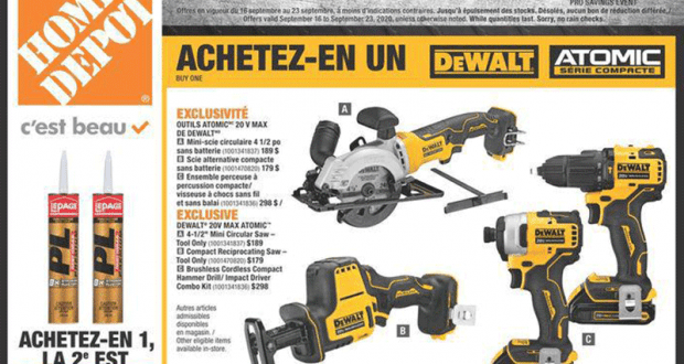 Circulaire Home Dépôt du 17 septembre au 23 septembre 2020