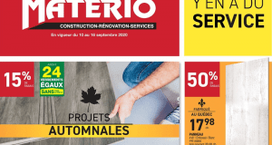 Circulaire Matério du 10 septembre au 16 septembre 2020