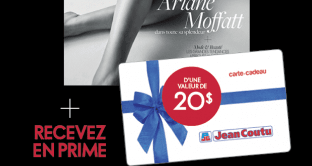 Elle Québec Carte-cadeau Jean Coutu de 20$ offerte