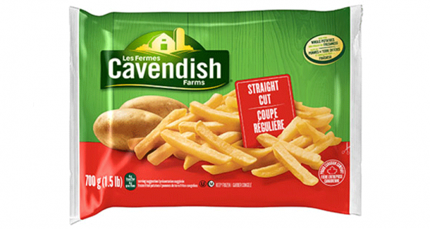 Frites congelées Cavendish à 25¢ au lieu de 2.49$