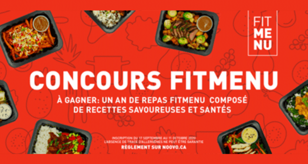 Gagnez 1 an de repas Fitmenu (Valeur de 9360$)