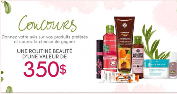 Gagnez 1 des 3 coffrets routine beauté de Yves Rocher