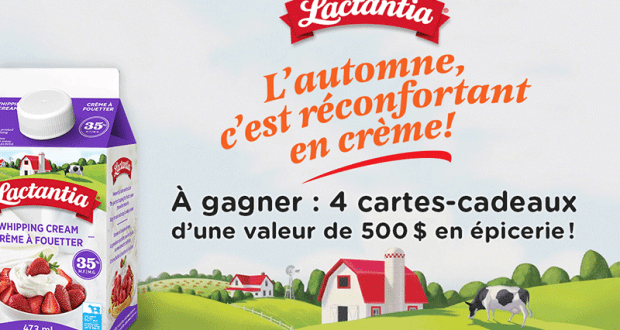 Gagnez 4 cartes-cadeaux de 500 $ en épicerie