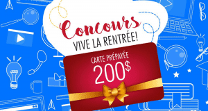 Gagnez Une carte prépayée d'une valeur de 200$