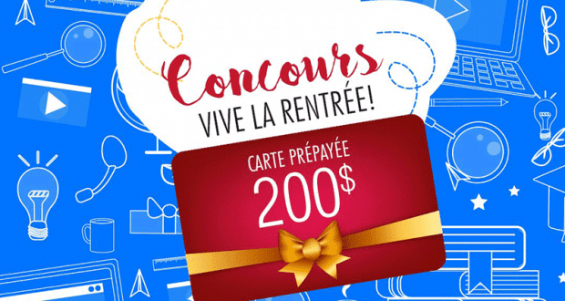 Gagnez Une carte prépayée d'une valeur de 200$