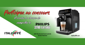 Gagnez Une machine à café Philips 3200 LatteGo