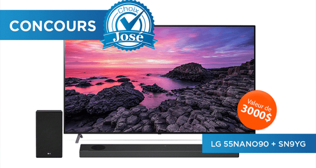 Gagnez un téléviseur 55 pouces Nanocell LED 4K (Valeur de 3000$)