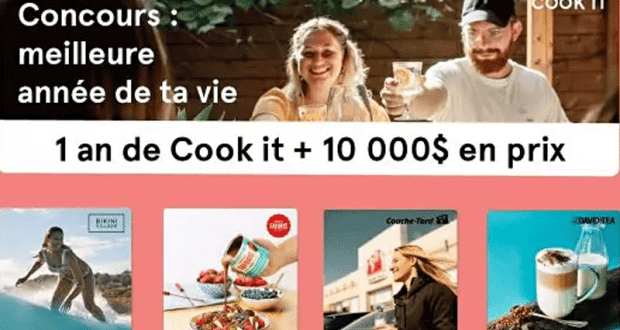 Près de 9592.99$ en prix gracieuseté de Cook It et de leurs partenaires