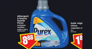 Rabais de 6.10$ sur Détergent à lessive liquide Purex