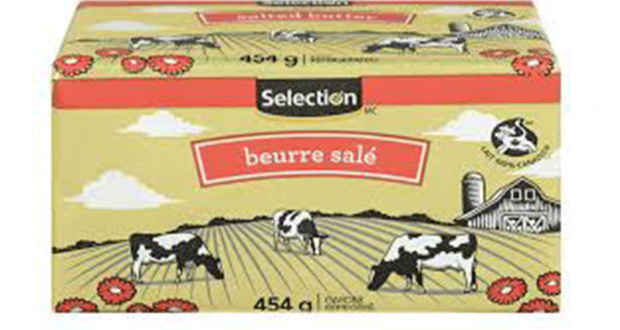 Beurre salé Selection 454g à 2.88$ au lieu de 5.49$