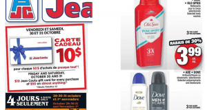 Circulaire Jean Coutu du 29 octobre au 4 novembre 2020