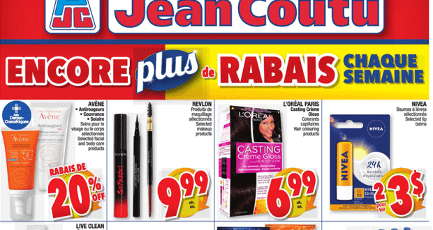 Circulaire Jean Coutu du 8 octobre au 14 octobre 2020