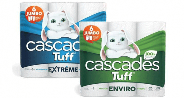 Coupon de 1$ sur les produits Cascades Tuff (6 rouleaux)