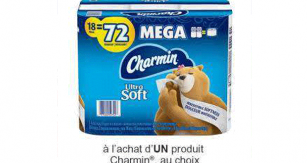 Coupon de 3$ à l'achat d'un produit Charmin au choix