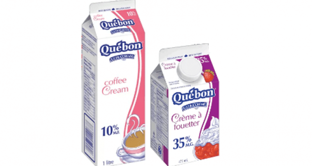 Crème Québon ultra crémé 1L à 1.99$ au lieu de 4.69$