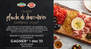 Gagnez 1 de 10 prix Charcuterie de Mastro et San Daniele