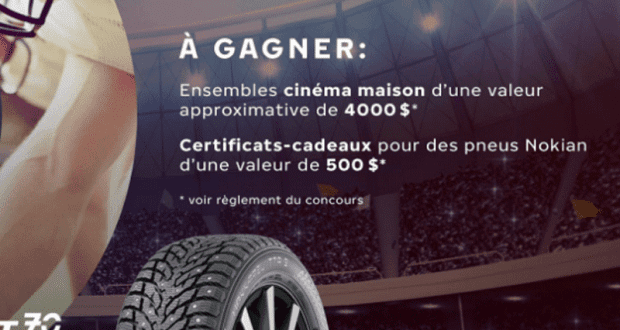 Gagnez 1 des 7 ensembles cinéma maison de 4000 $ chacun