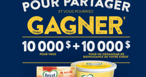 Gagnez 10 000$ pour vous + 10 000$ pour un organisme de bienfaisance