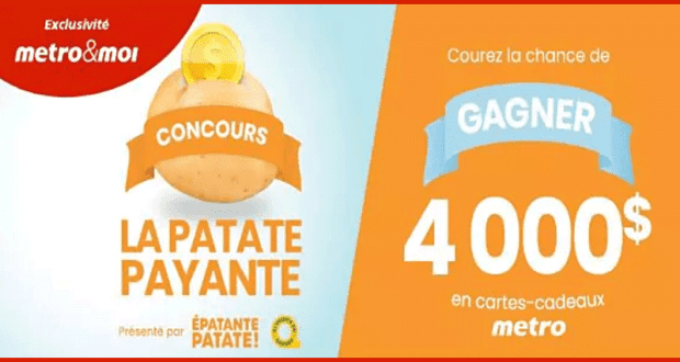 Gagnez Une Carte-Cadeau Metro d’une valeur de 4 000$