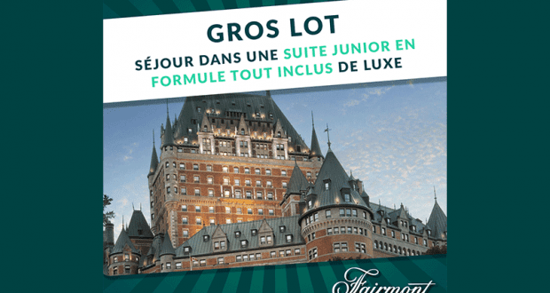 Gagnez un séjour tout inclus de luxe au Château Frontenac