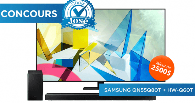 Gagnez un téléviseur 55 pouces QLED 4K (Valeur de 2500$)