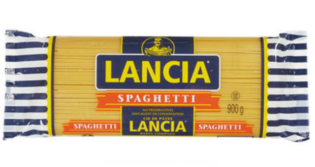 Pâtes alimentaires Lancia 900g à 97¢ au lieu de 2.49$