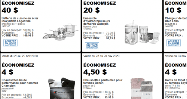 Circulaire Costco du 23 novembre au 29 novembre 2020